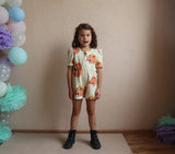 One Day AOP Puffed Playsuit | Banana