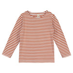 Gray Label Long Sleeve Tee | Red Earth + Cream - Green Hearts Pink