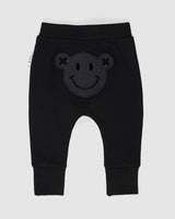 Huxbaby Smiley Drop Crotch Pants | Black