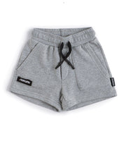 Nununu Solid Gym Shorts | Heather Grey