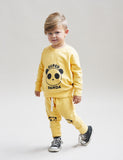 Huxbaby Super Panda Sweatshirt | Banana - Green Hearts Pink