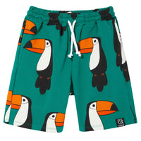 Kukukid Pocket Shorts | Green Toucan