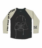Nununu Star Wars Embroidered Darth LS T-Shirt | Black