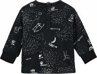 Beau Loves LS Baby Sweater | Black Galaxy