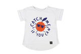 Kukukid T-Shirt | Catch Me - Green Hearts Pink