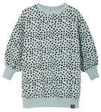 Kukukid Sweatshirt Dress | Pistachio Dots