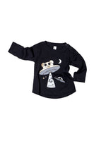 Huxbaby LS Shirt | UFO - Green Hearts Pink