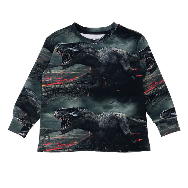 Romey Loves Lulu LS Shirt | Dinosaur Lava