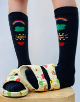 Bandy Button Socks | Lano