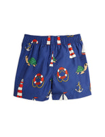 Mini Rodini Turtle Float Swim Shorts | Navy