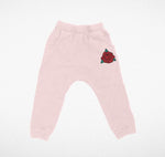 Tiny Whales Joggers | Rosey - Green Hearts Pink