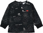 Beau Loves LS Baby Sweater | Black Galaxy