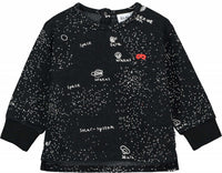 Beau Loves LS Baby Sweater | Black Galaxy