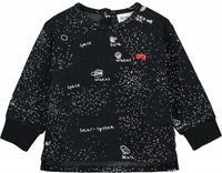 Beau Loves LS Baby Sweater | Black Galaxy