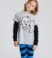 Nununu Goofy T-Shirt LS | Ice Grey