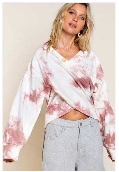 Tie Dye Crisscross Sweatshirt
