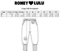 Romey Loves Lulu Long Cuff Sweatpants | Yellow Bows
