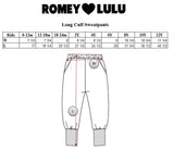 Romey Loves Lulu Long Cuff Sweatpants | Yellow Bows