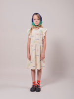 Bobo Choses Playground All Over Fleece Ruffle Dress