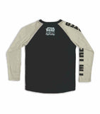 Nununu Star Wars Embroidered Darth LS T-Shirt | Black