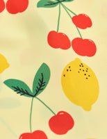 Mini Rodini Cherry Lemonade Swim Top | Yellow