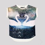 Rock Your Baby | Swan's Way T-Shirt - Green Hearts Pink