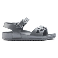 Birkenstock Rio EVA | Metallic Silver - Green Hearts Pink