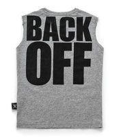 Nununu Back Off Sleeveless Shirt | Grey - Green Hearts Pink