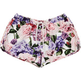 Romey Loves Lulu Swim Shorts | Roses - Green Hearts Pink