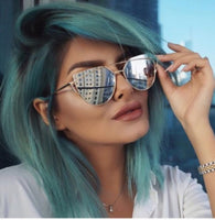 GHP Sunglasses | Silver - Green Hearts Pink
