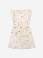Bobo Choses Playground All Over Fleece Ruffle Dress