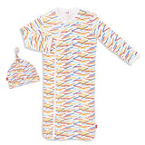 Magnificent Baby | Line Up Magnetic Gown Set - Green Hearts Pink
