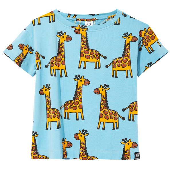 Kukukid T-shirt Giraffe | Blue