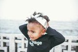 Luxe Leather Topknot - Green Hearts Pink