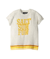 Tiny Whales Top | Salt Sun Fun - Green Hearts Pink