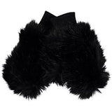 Molo Faux Fur Mittens | Kassandra - Green Hearts Pink