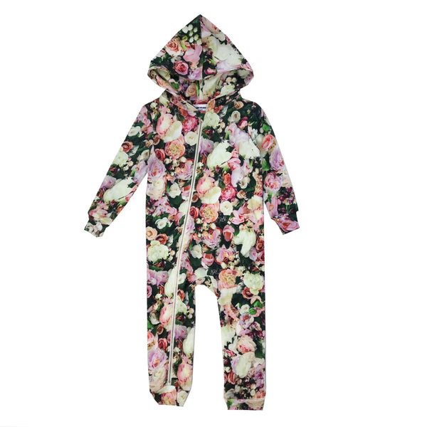 Romey Loves Lulu Zipper Hooded Space Suit | Peonies