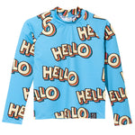 Kukukid Swim Long Sleeve | Blue Hello