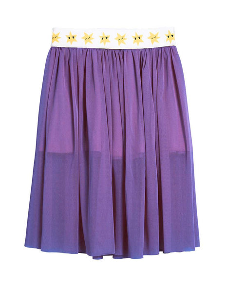 Mini Rodini Star Tulle Long Skirt | Purple