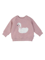 Huxbaby Swan Sweatshirt | Orchid