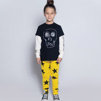 Nununu Star Logo Waistband Leggings | Yellow