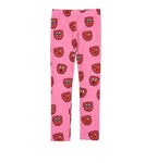 Hugo Loves Tiki Leggings | Pink Raspberry - Green Hearts Pink