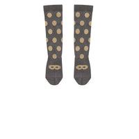 Beau Loves Knee High Socks | Gold + Dots + Mask - Green Hearts Pink