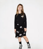 Nununu splatter dress - Green Hearts Pink