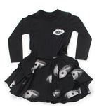 Nununu splatter dress - Green Hearts Pink