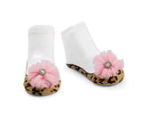 Mud Pie | Princess Socks - Green Hearts Pink