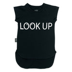 Moi Girly T Look Up | Black - Green Hearts Pink
