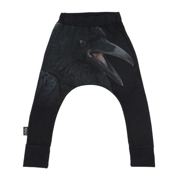 Moi Baggy Pants | Large Bird - Green Hearts Pink