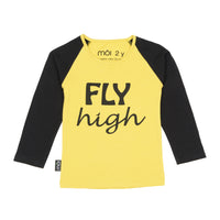 Moi T-Shirt | Fly Yellow - Green Hearts Pink