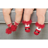 Mud Pie | Holiday Socks - Green Hearts Pink